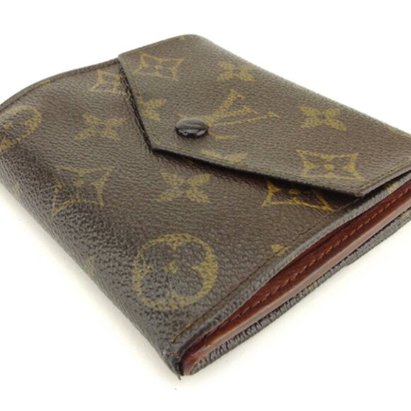 Louis Vuitton W Hook Wallet Monogram Beige Monogram Canvas Authentic Used - Picture 3 of 8